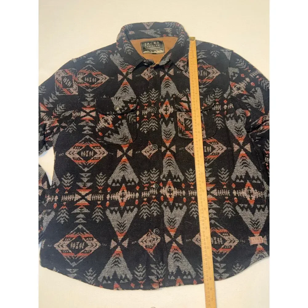 Jachs New York mens Aztec wool blend Sherpe lined jacket